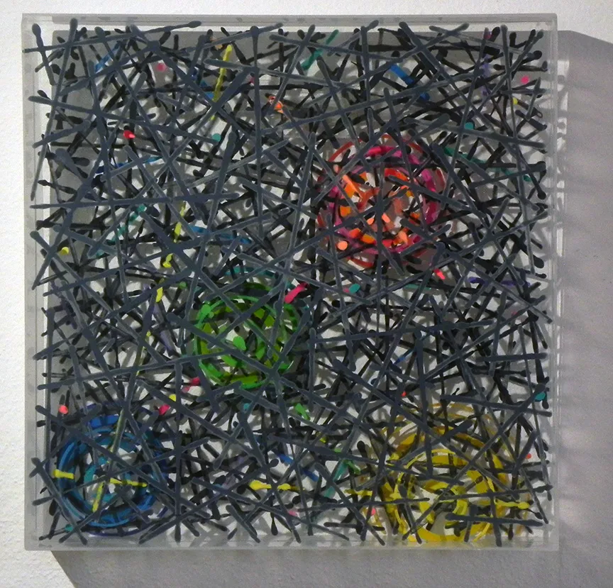 Relógio #4, Yury Darash, 2024, Painting on acrylic glass