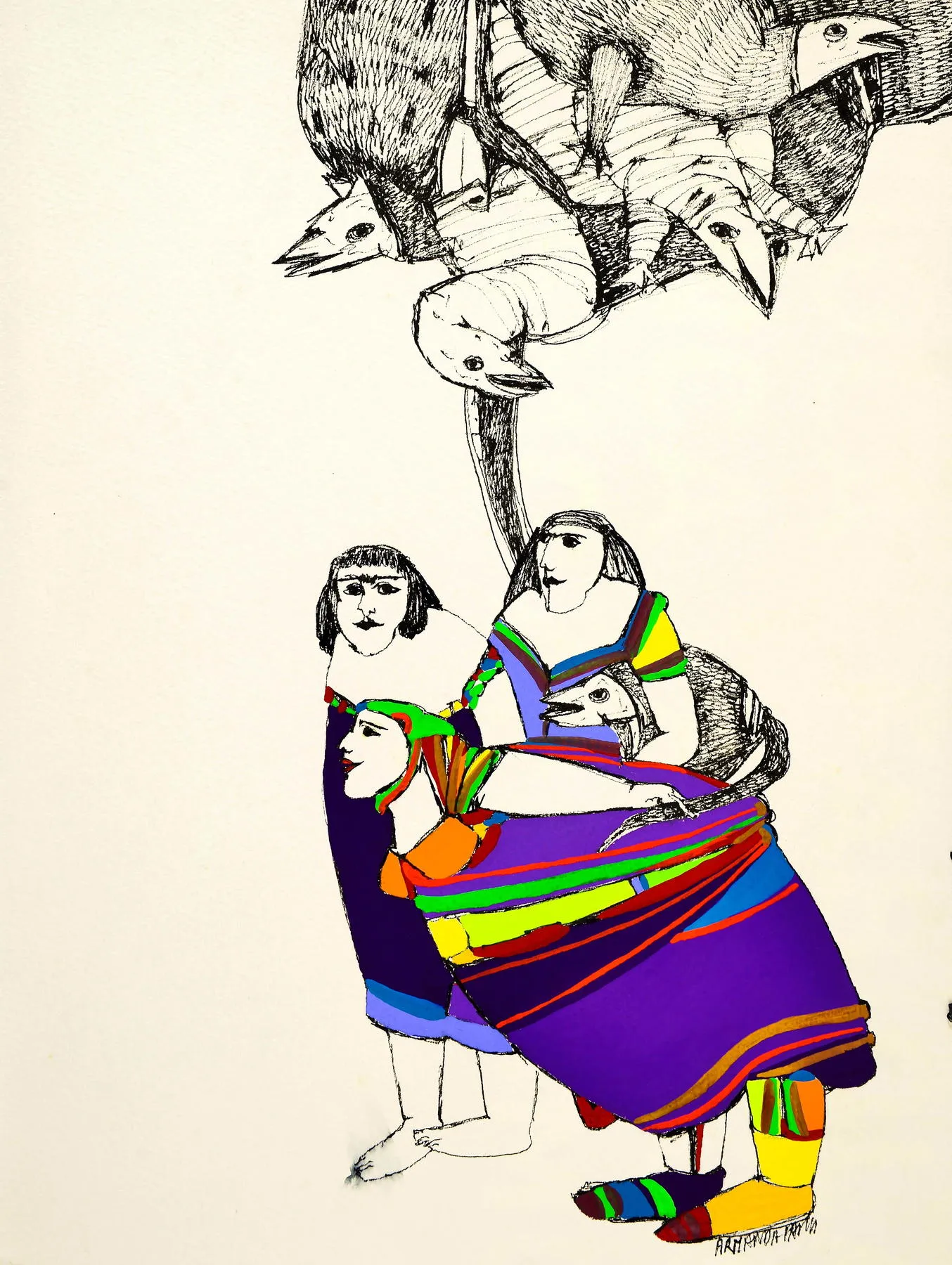 Untitled (146-11), Armanda Passos, 2014, India ink and gouache on paper