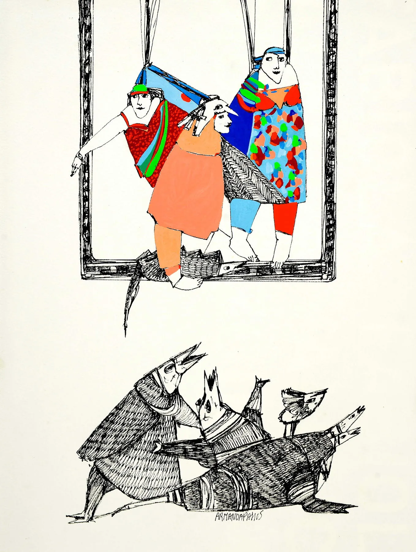 Untitled (146-10), Armanda Passos, 2014, India ink and gouache on paper