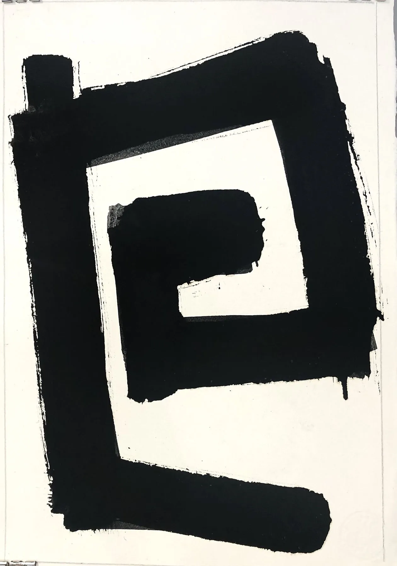 La Frontera de la Inquietud (262-45), Gustavo Mendez-Lizka, 2021, Mixed media on paper