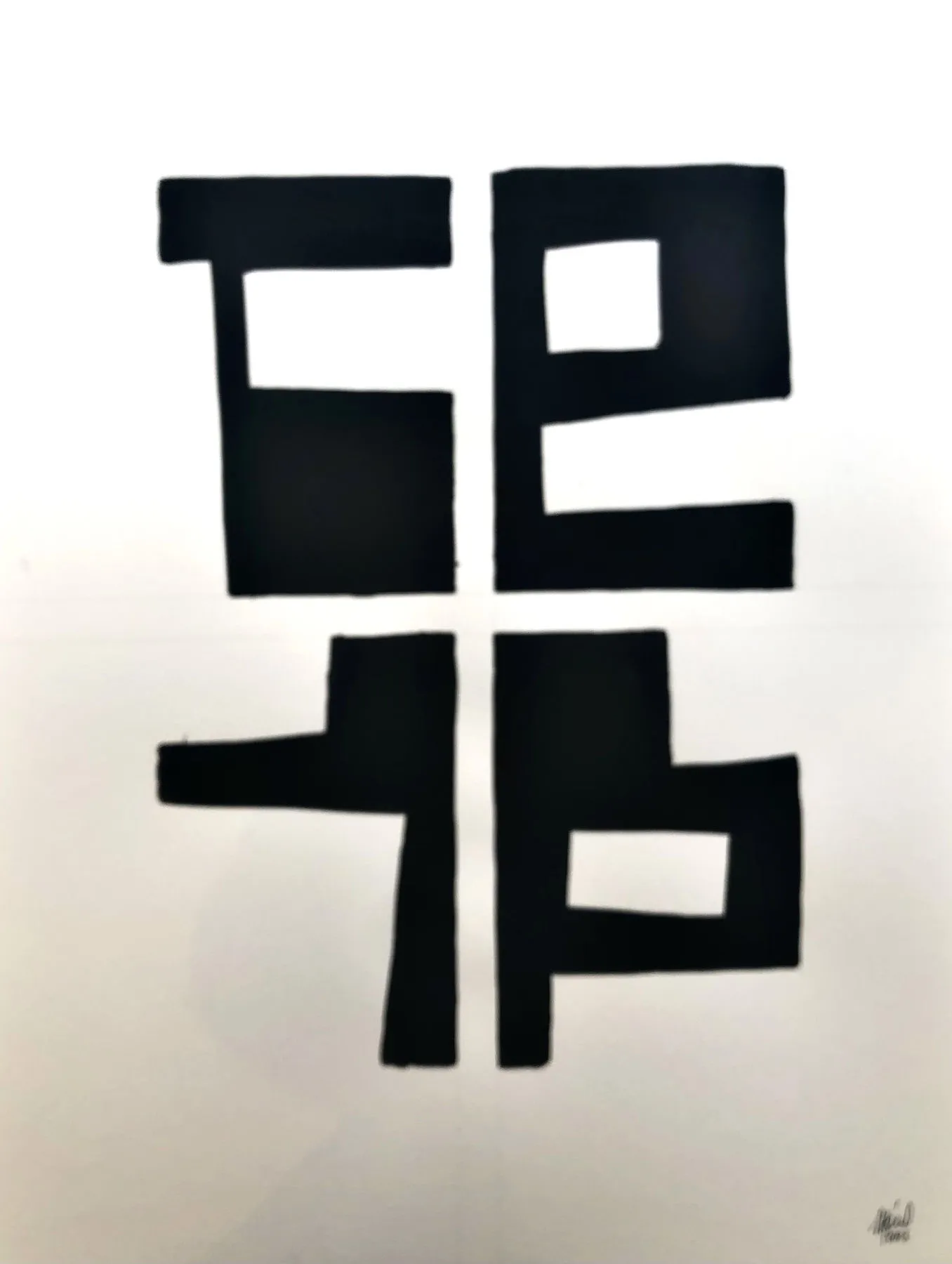 La Frontera de la Inquietud (262-41), Gustavo Mendez-Lizka, 2023, Mixed media on paper