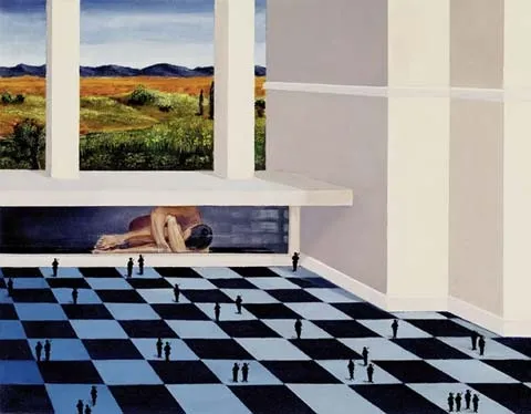 Last Battle Plan, Margarida Kendall, 2007, Oil on cardboard