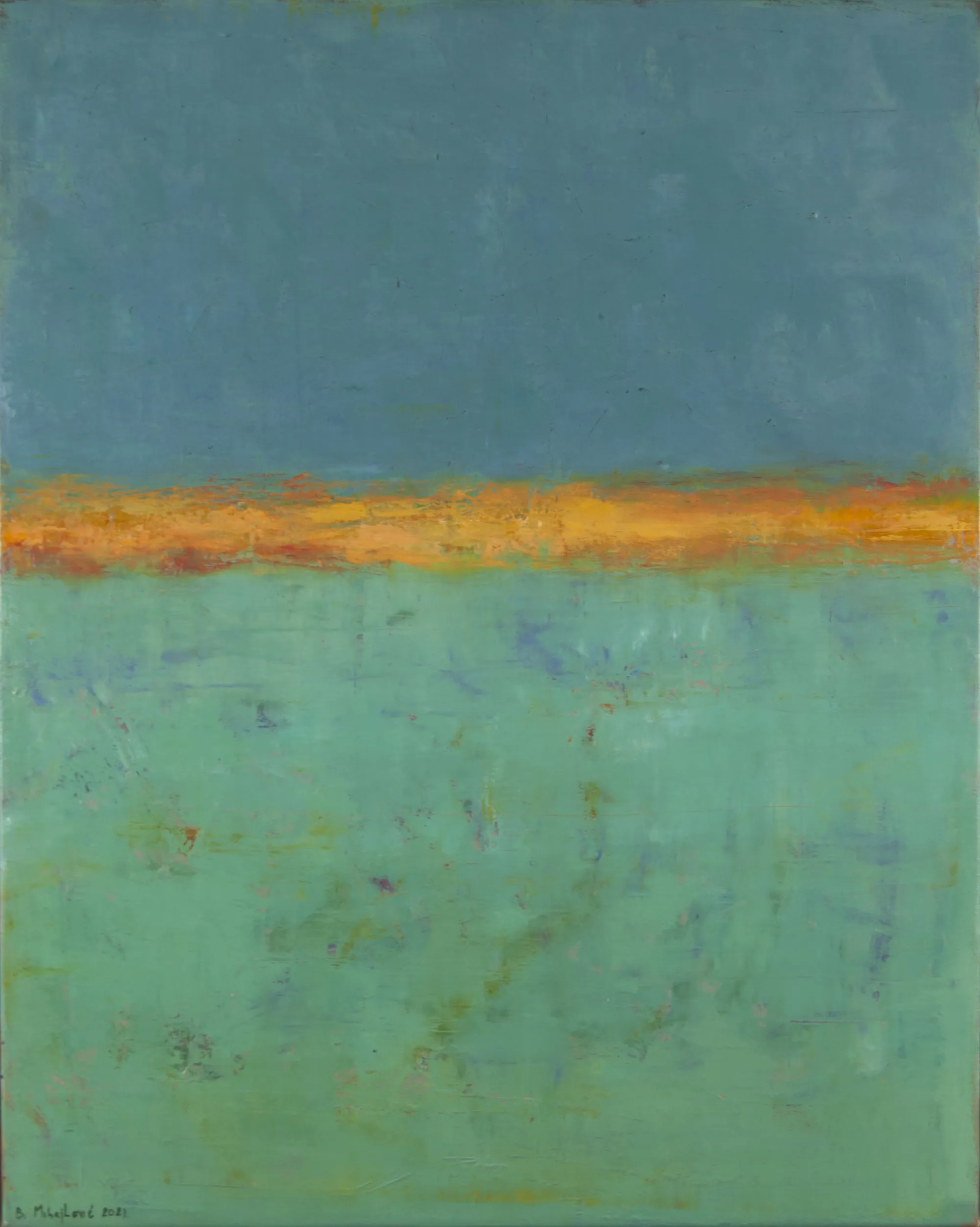 A.P.21-477 (Estoril I), Branislav Mihajlović, 2021, Oil on canvas