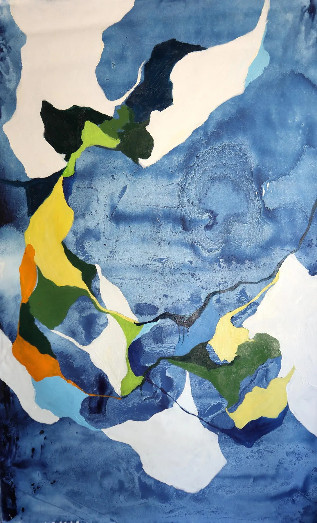 Untitled - série Mapas 9, Carlota Roque Martins, 2020, Oil on canvas