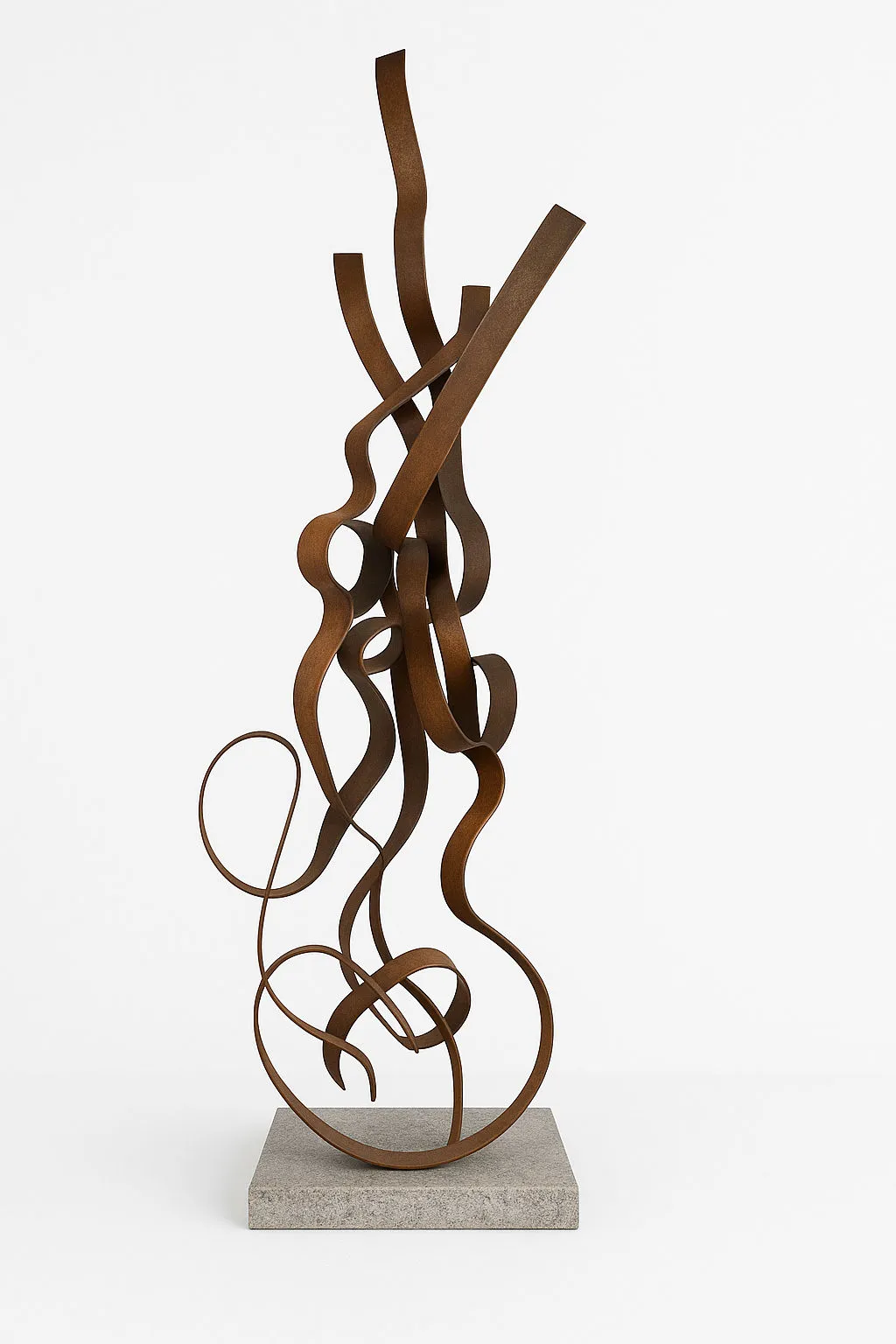 Chama 205, Ariel Elizondo, 2025, Corten steel and black basalt
