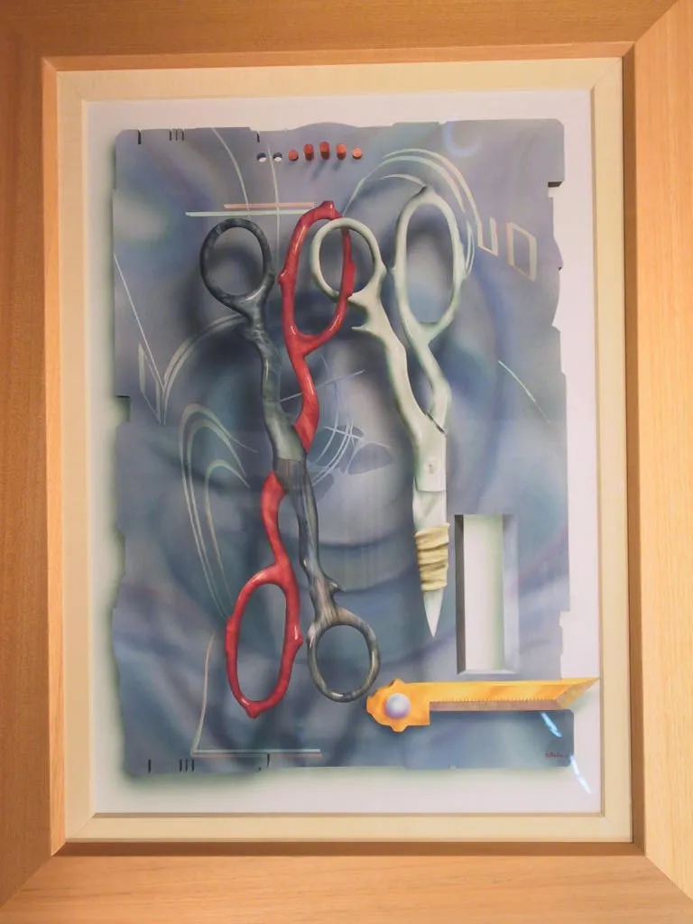 Tesoura Cega, Tellechea, Watercolour with airbrush on paper