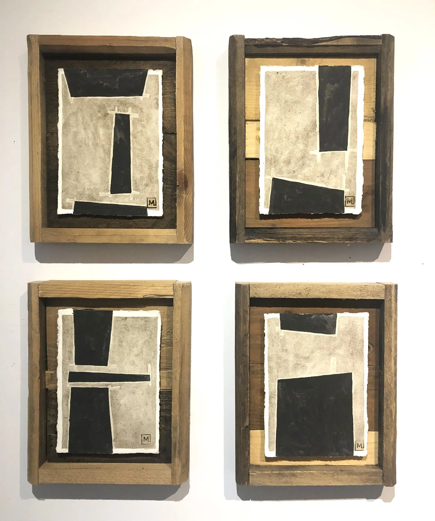 Série Herencia (262-50), Gustavo Mendez-Lizka, 2018, Mixed media on paper and wood