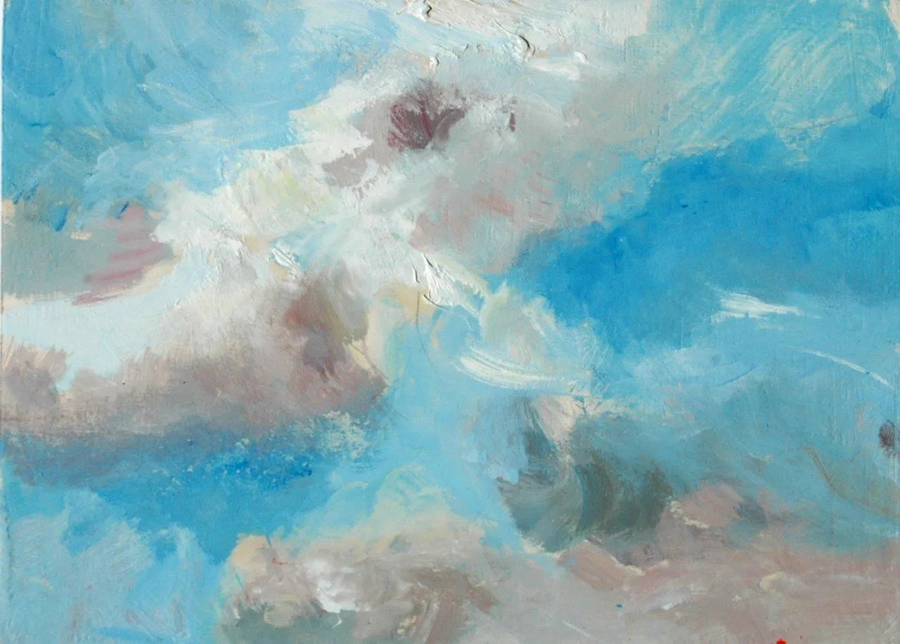 Vertigem celeste #2, Ana Sério, 2016, Oil on MDF