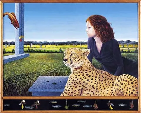 Summer Games 2, Margarida Kendall, 2002, Oil on wood