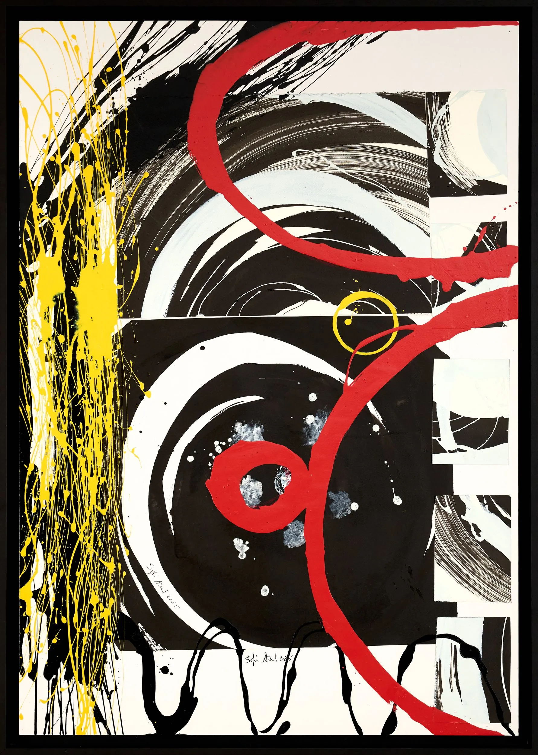 Untitled (299-08), Sofia Areal, 2025, Mixed media on mat board