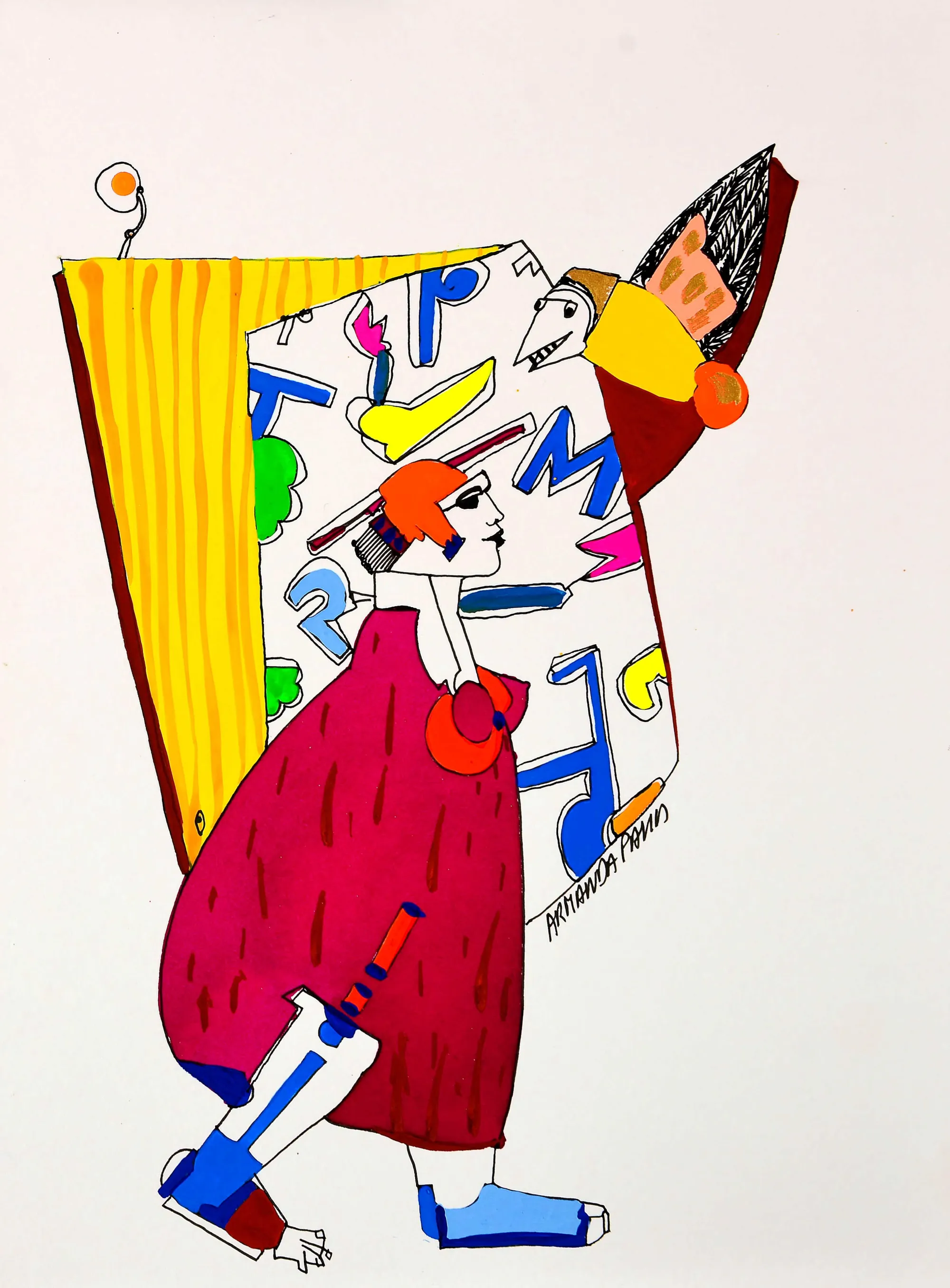 Untitled (146-17), Armanda Passos, 2014, India ink and gouache on paper