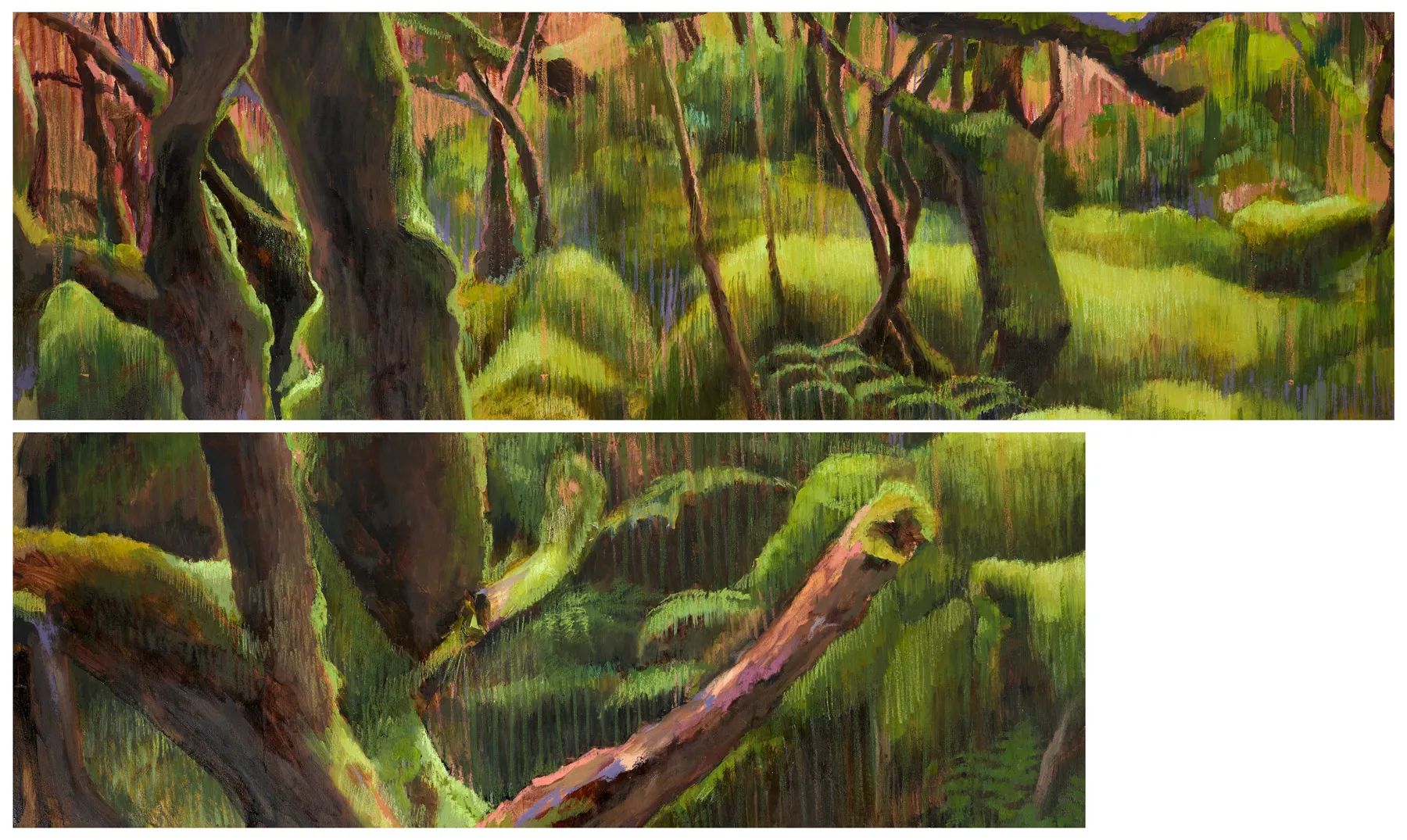 Untitled (Diptych 304-10 and 11), Stefanie Pullin, 2026, Mixed media on canvas