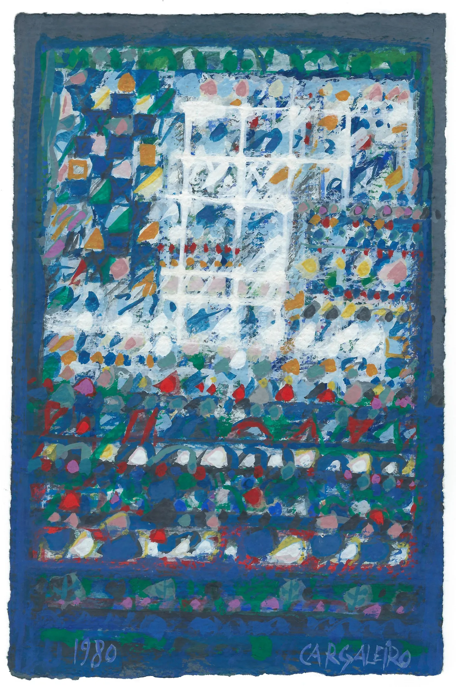 Untitled (L39), Manuel Cargaleiro, 1980, Gouache on paper