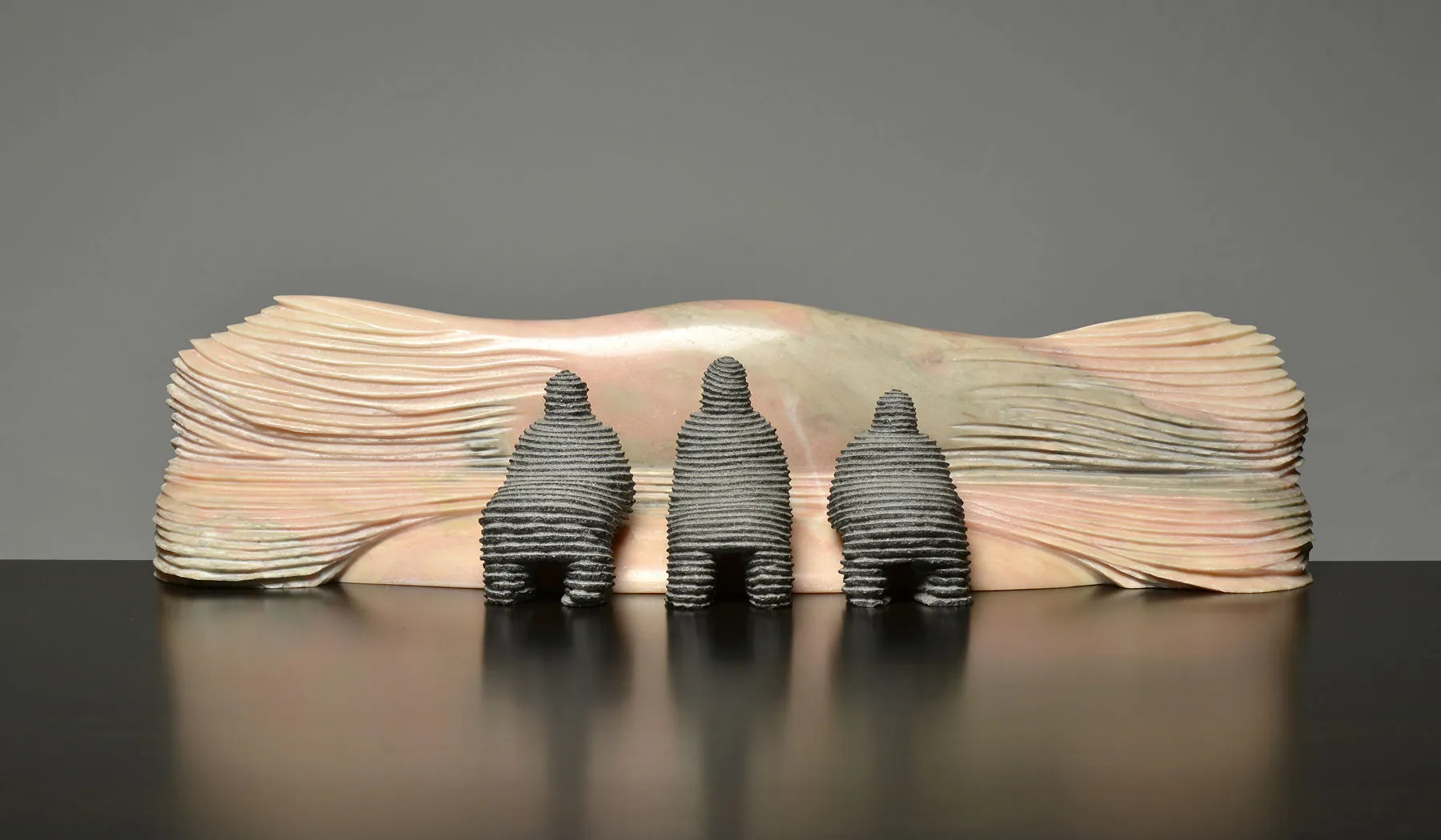 Irmãos, Shintaro Nakaoka, 2015, Granite and marble sculpture