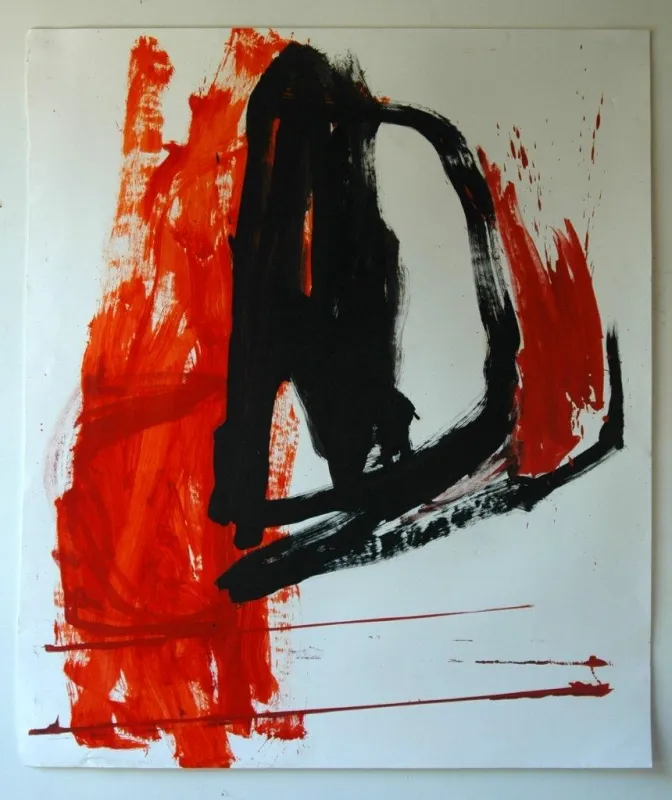 Organum II, Ana Sério, Oil on paper