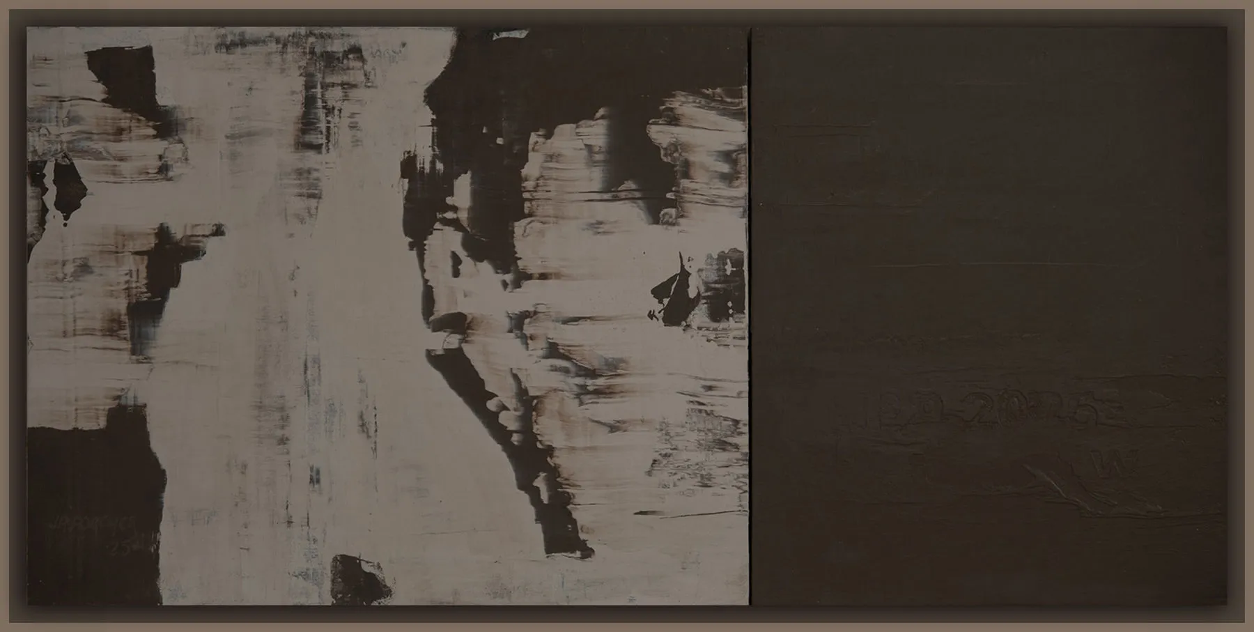 Série 1: Résonance de brun, Jean Pierre Porcher, 2026, Acrylic on canvas on plywood