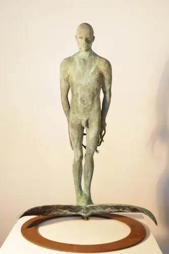 Poseidon, Jesús Curiá, 2024, Bronze and iron