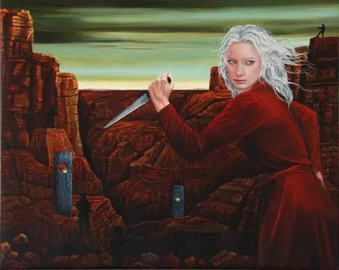 The knife, Margarida Kendall, 2007, Oil on canvas