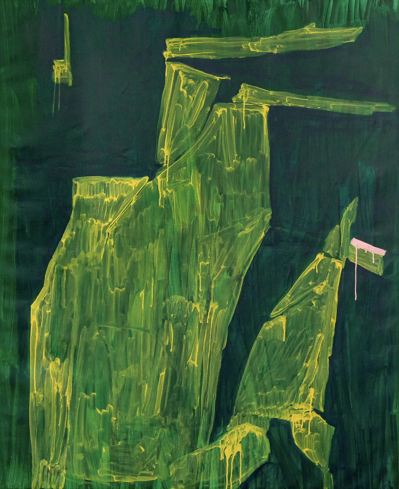 Viver, sonhar e morrer. Recomeçar as vezes que tiver que ser, Maísa Champalimaud, 2026, Mixed media on canvas