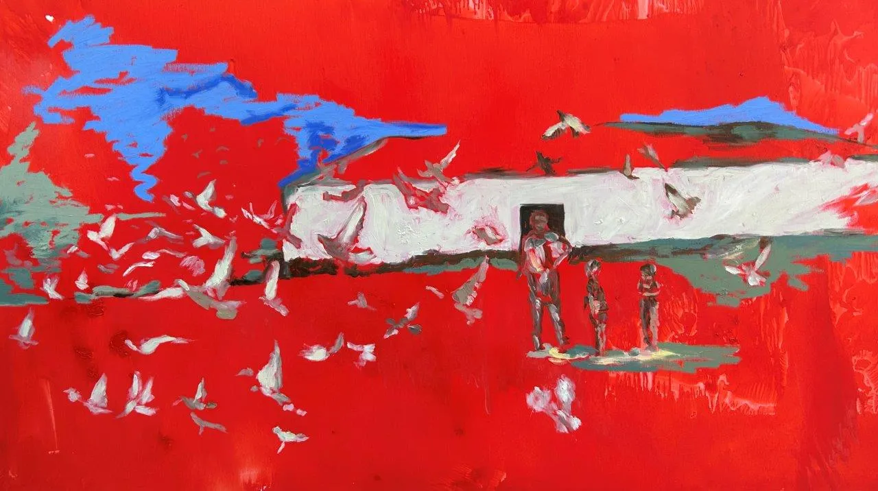 Untitled (264-01), Carlota Roque Martins, 2023, Mixed media on canvas