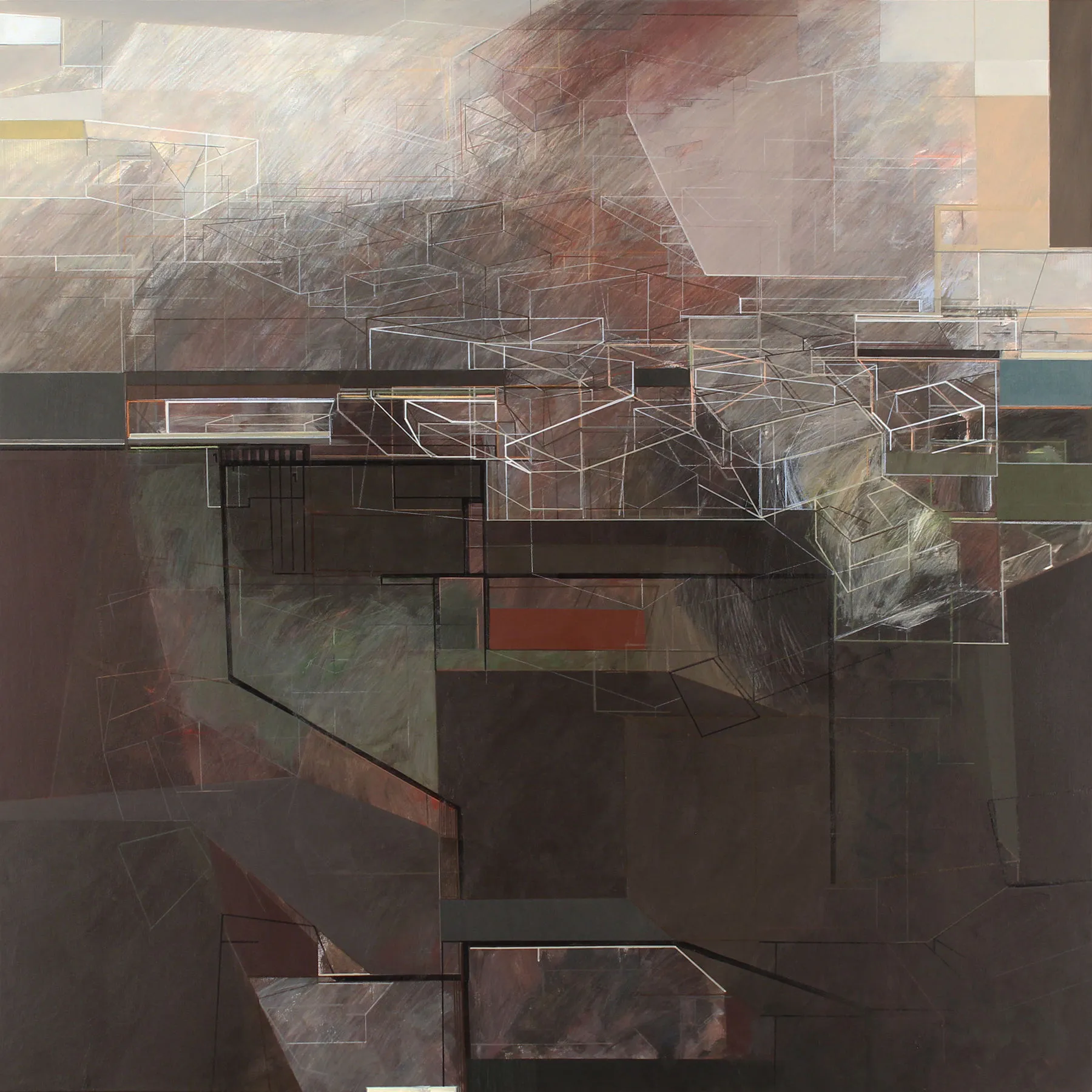 (de)CODE #03, Susana Chasse, 2022, Mixed media on canvas