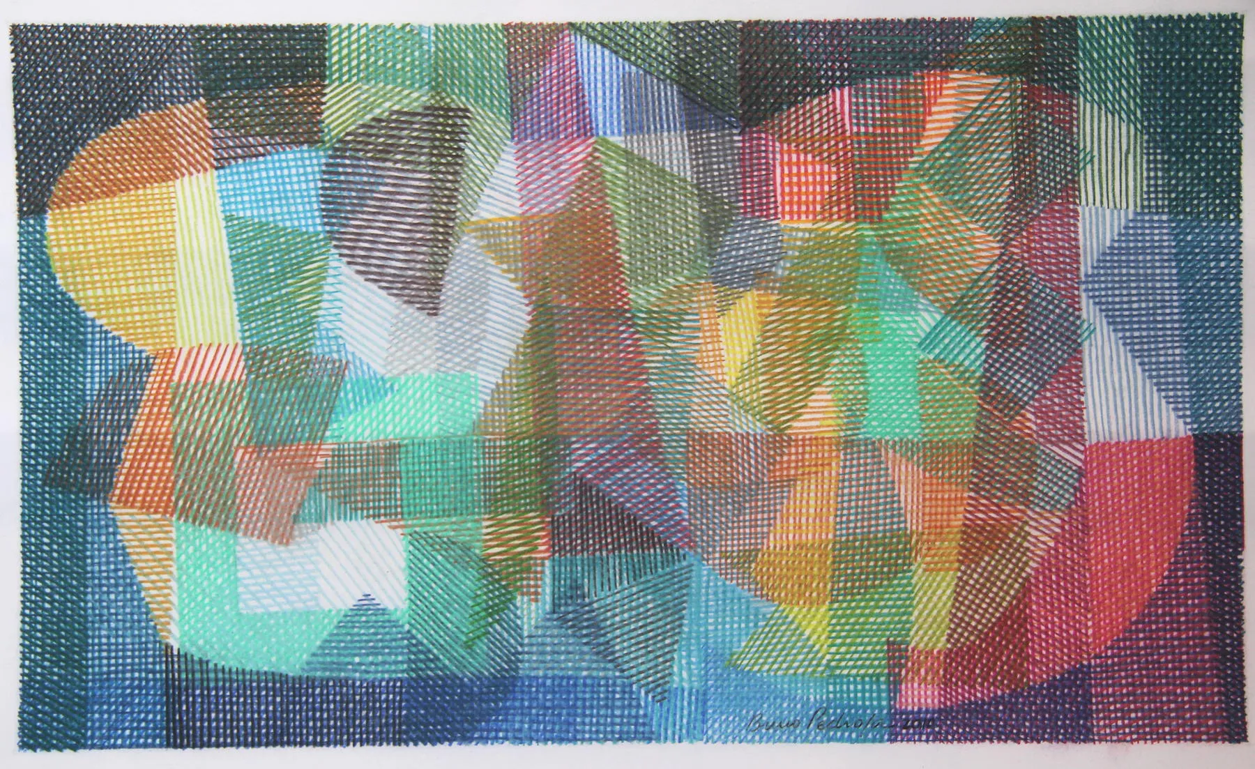Landscape, Bruno Pedrosa, 2010, Pastel on paper