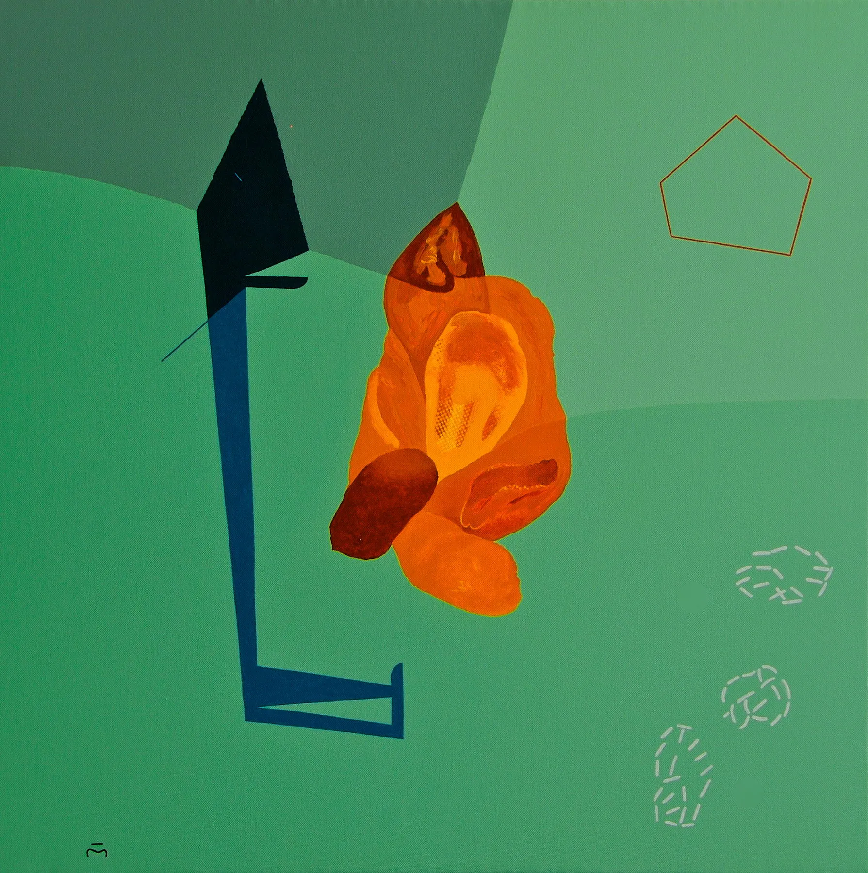a festa simples, Fala Mariam, 2008, Acrylic on canvas