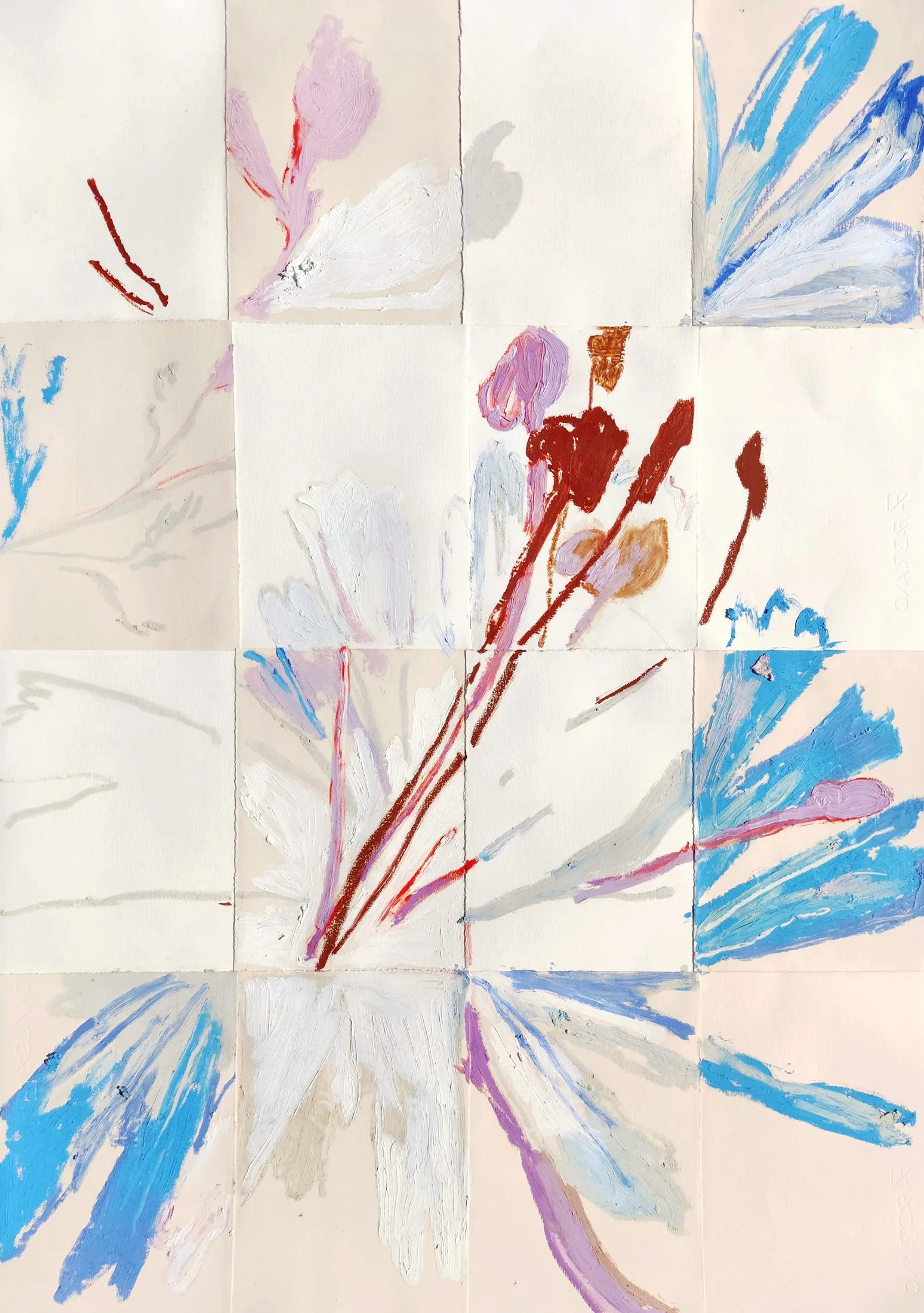 Chicória, Maria Rebela, 2022, Oil on Rosaspina paper