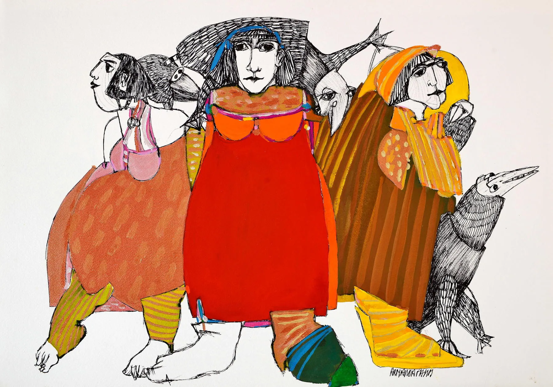 Untitled (146-05), Armanda Passos, 2014, India ink and gouache on paper