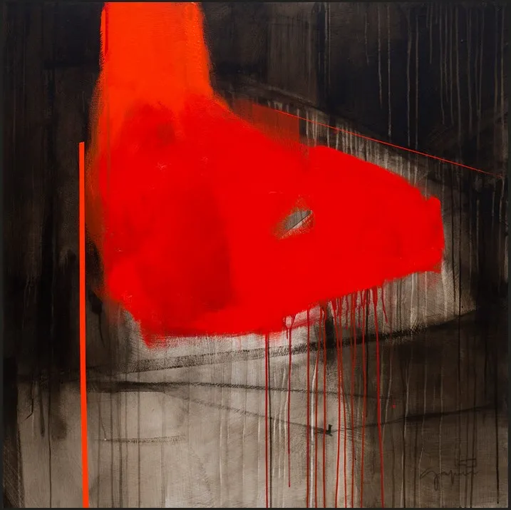 Separated Land #27, Fernando Gaspar, 2017, Acrylic on canvas