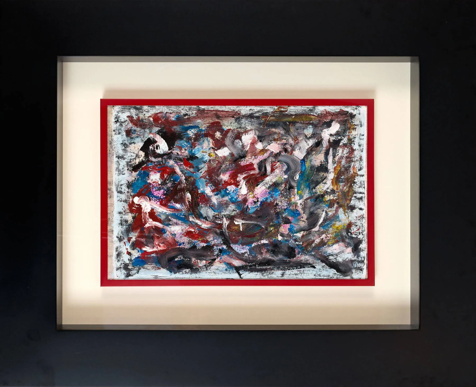 Dia de bruxas, Moita Macedo, Acrylic on paper mounted on canvas