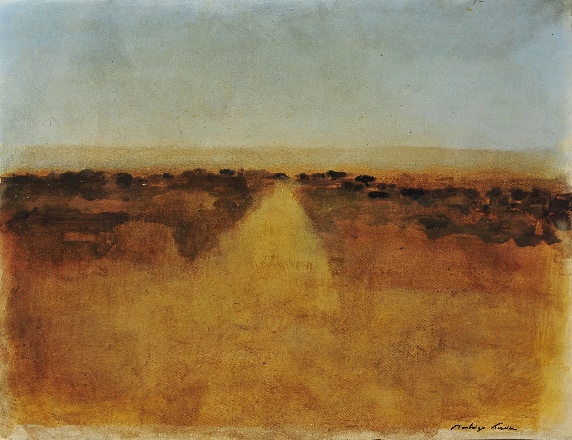 Le Sud II, Rodrigo Ferreira, 2014, Oil on paper