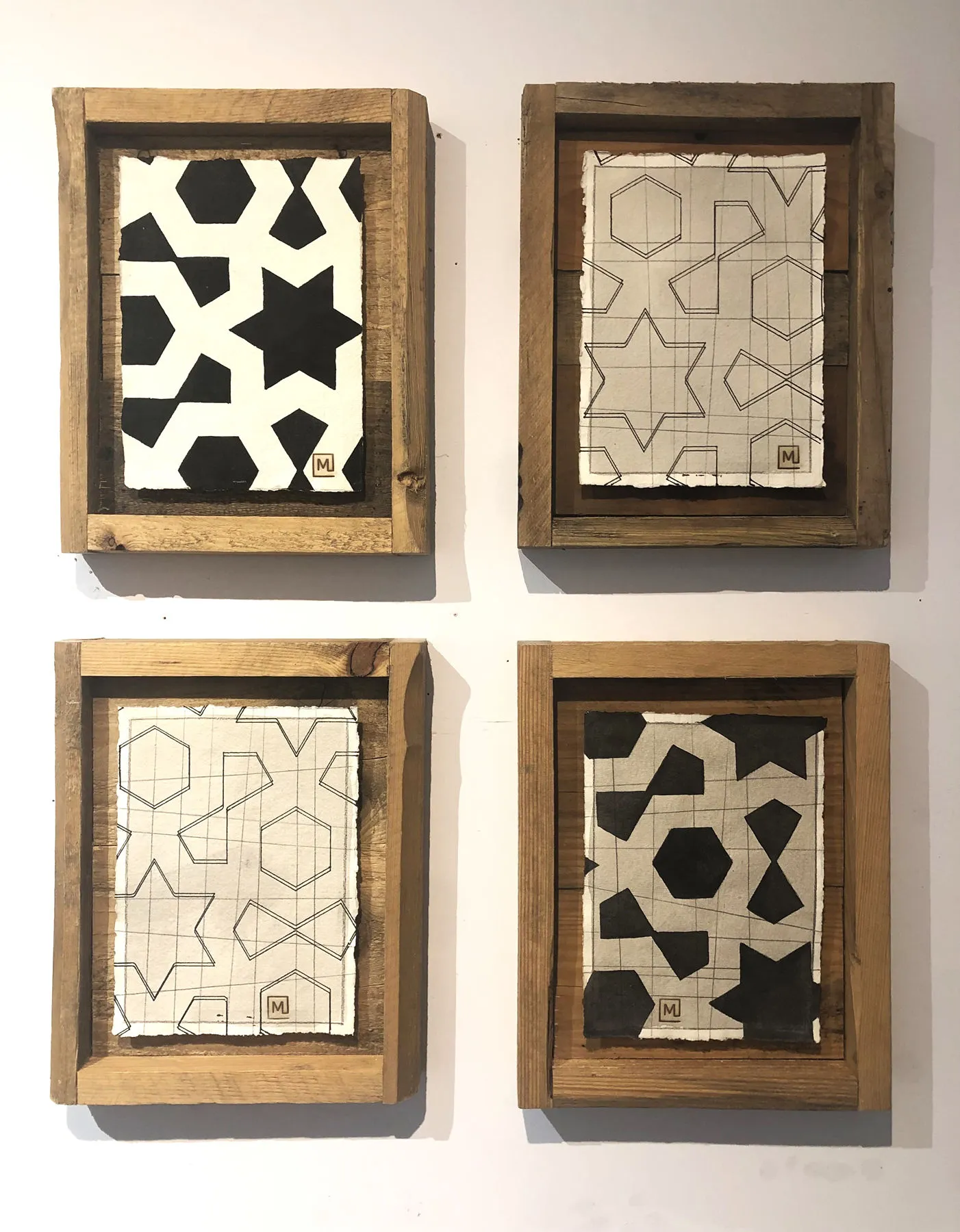 Série Assuntos de Viena (262-54), Gustavo Mendez-Lizka, 2022, Mixed media on paper and wood