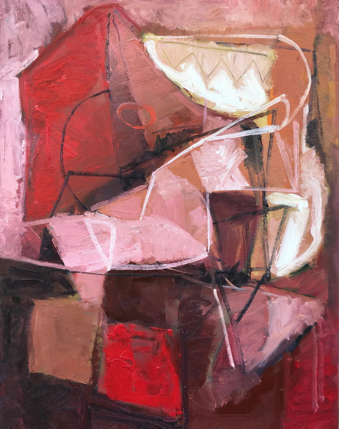 Dancing in the dark, Bruno Pedrosa, 2018, Acrylic on canvas