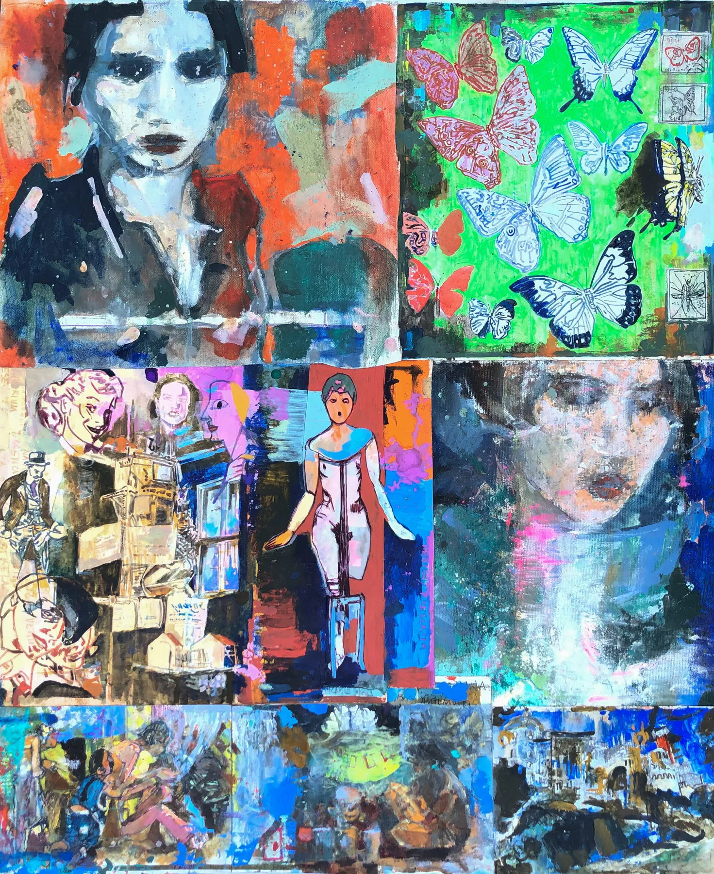 Untitled (223-33), João Cristóvão, 2020, Oil on cardboard mounted on canvas