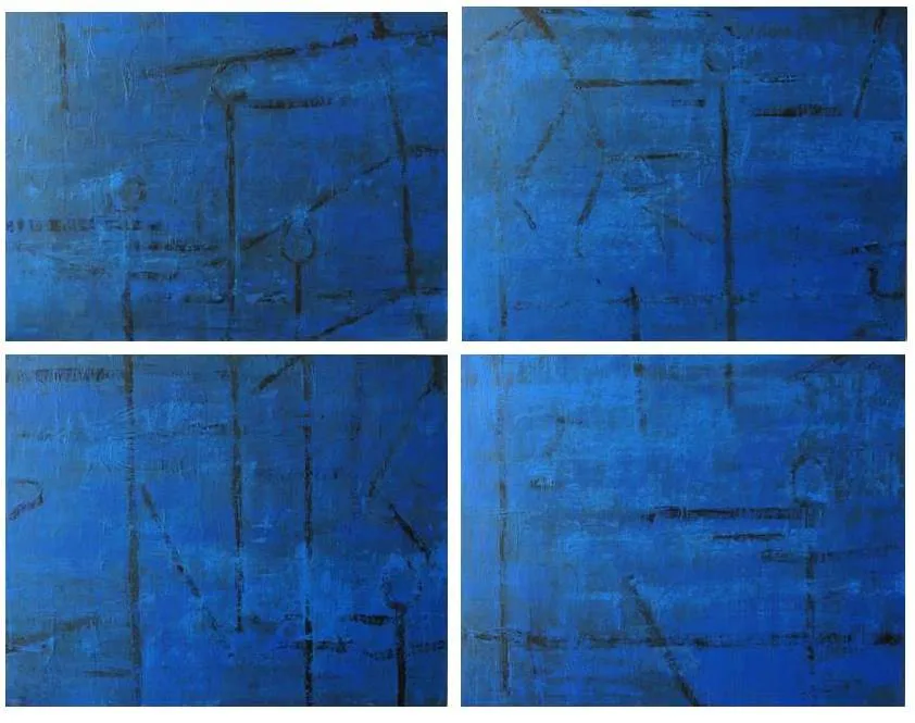 Jardin d'eau II, Jean Pierre Porcher, 2014, Painting on paper on aluminium
