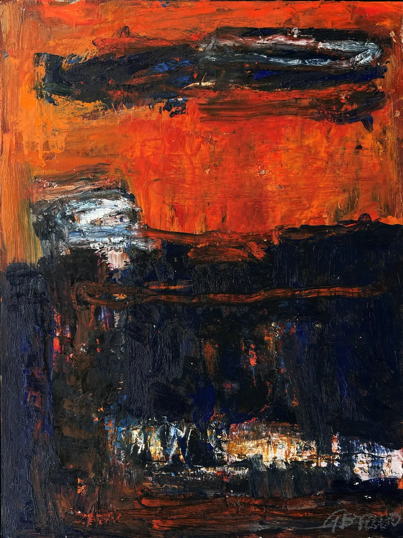 Untitled (249-16), González Bravo, 2022, Oil on cardboard