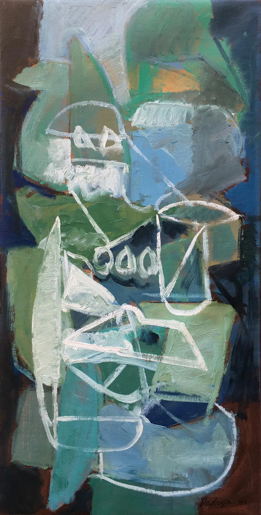Suite asolana III, Bruno Pedrosa, 2017, Acrylic on canvas