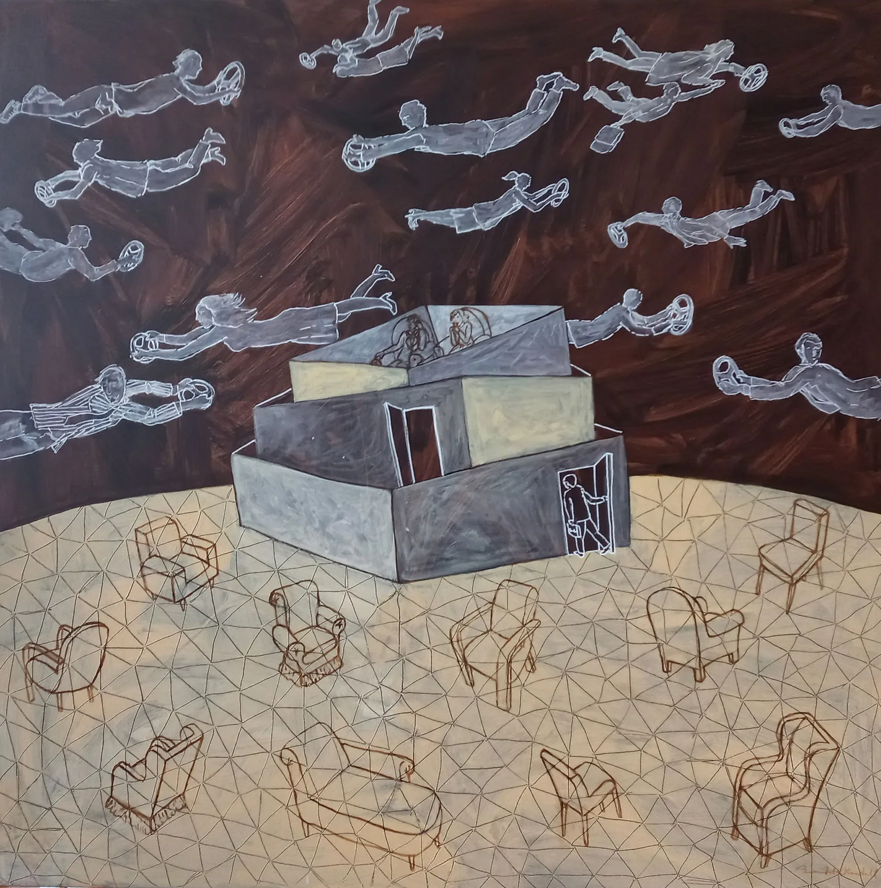 Demanda Quotidiana, Benedita Kendall, 2021, Acrylic on canvas