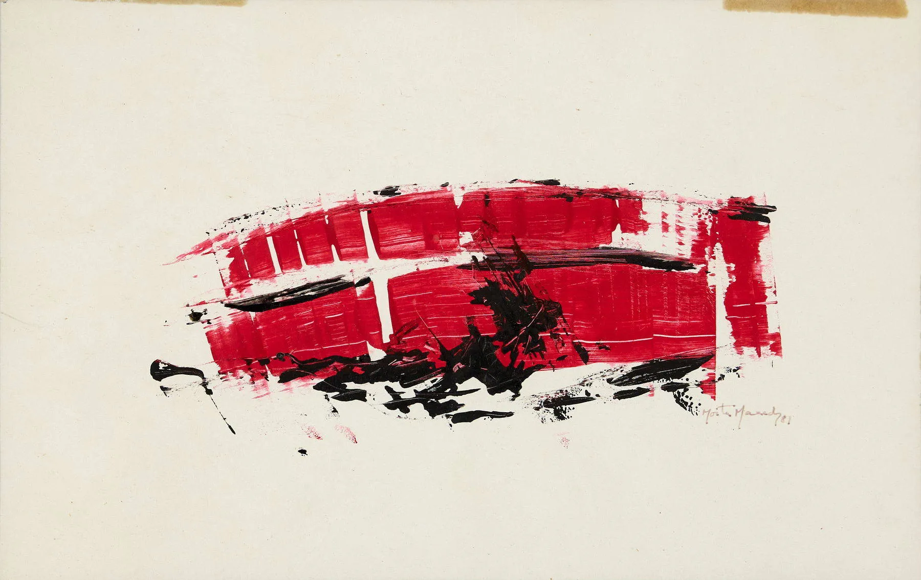 Tauromaquia IV, Moita Macedo, 1981, Acrylic on paper