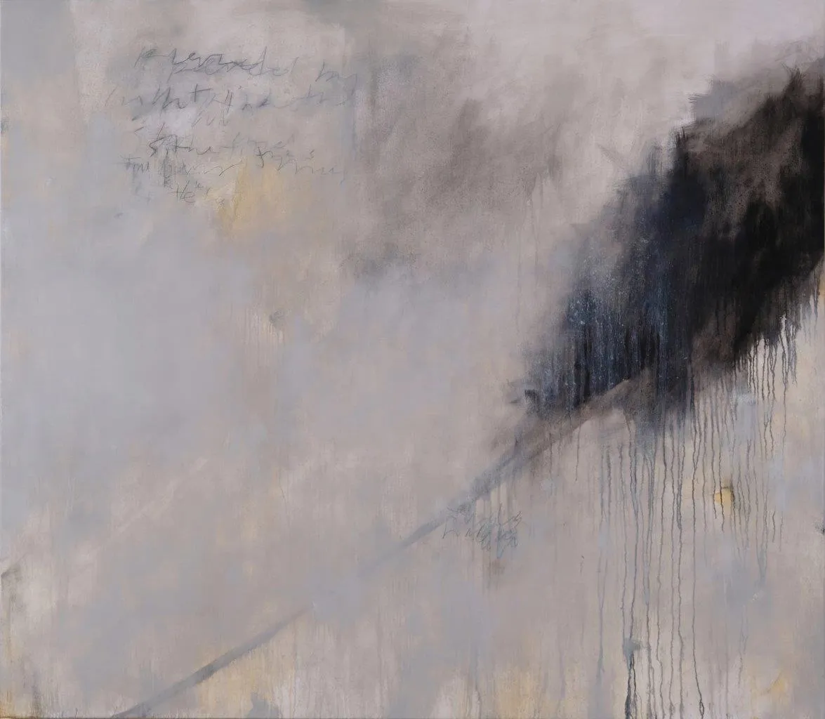 Pierced, Steven Seinberg, 2023, Oil and graphite on canvas