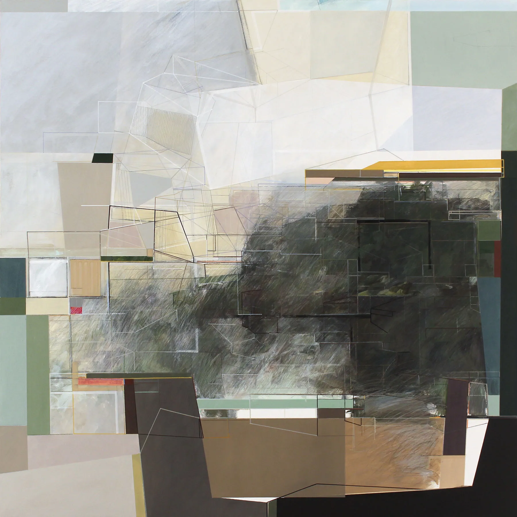 (de)CODE #02, Susana Chasse, 2022, Mixed media on canvas