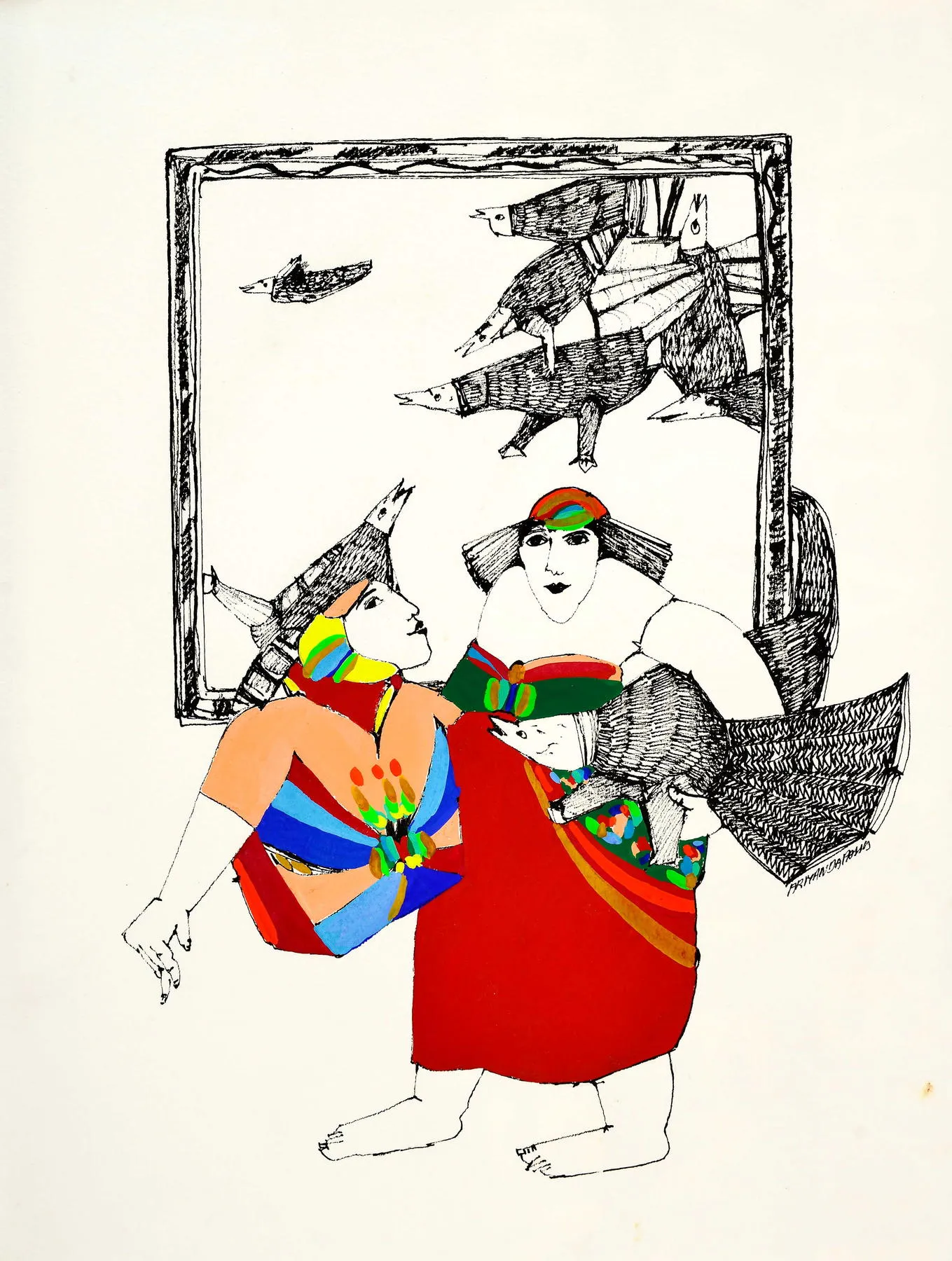 Untitled (146-13), Armanda Passos, 2014, India ink and gouache on paper