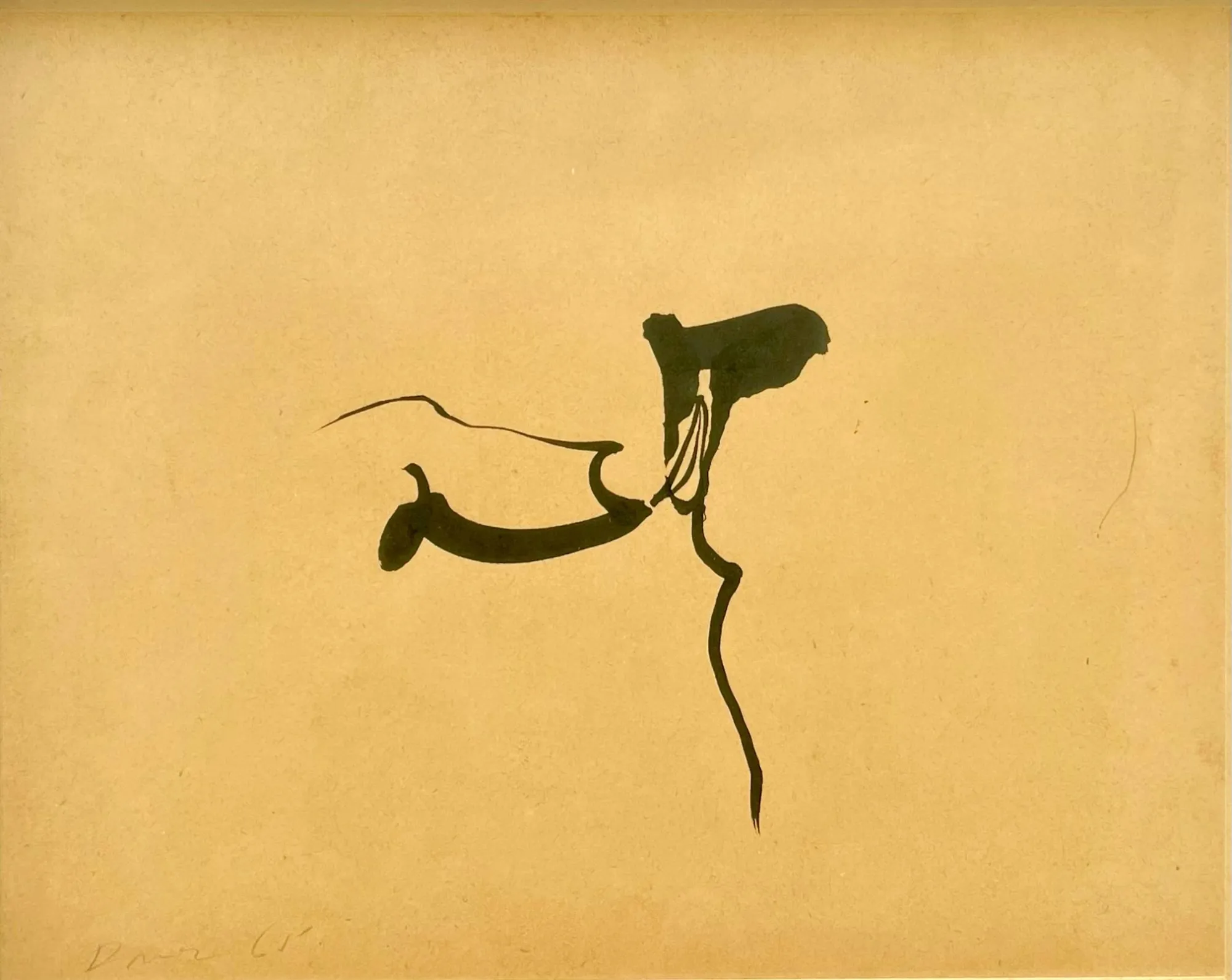 Untitled, Júlio Pomar, 1965, India ink on paper