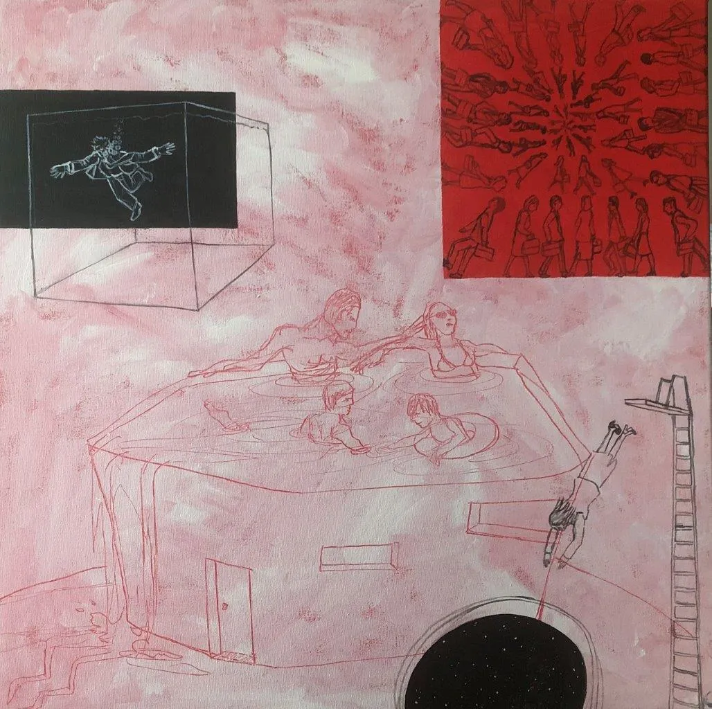Depois da rotina, Benedita Kendall, 2021, Acrylic on canvas