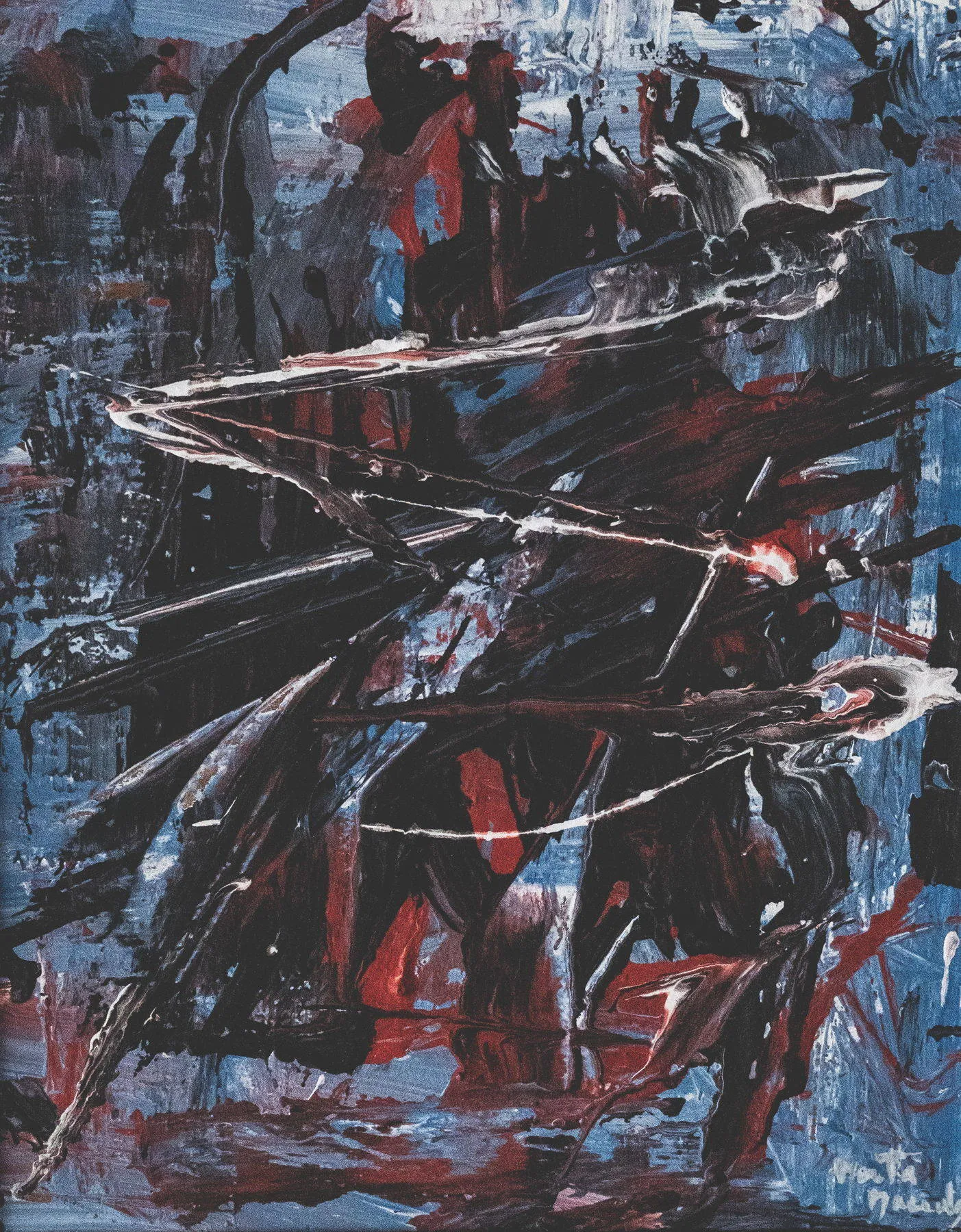 Memografismo III, Moita Macedo, 1980, Oil on platex