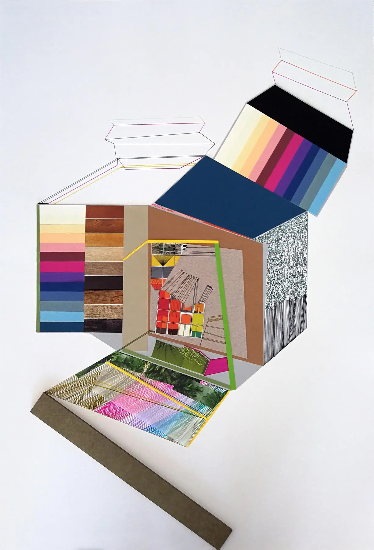 Fortaleza #6, Ana Pais Oliveira, 2019, Mixed media on card