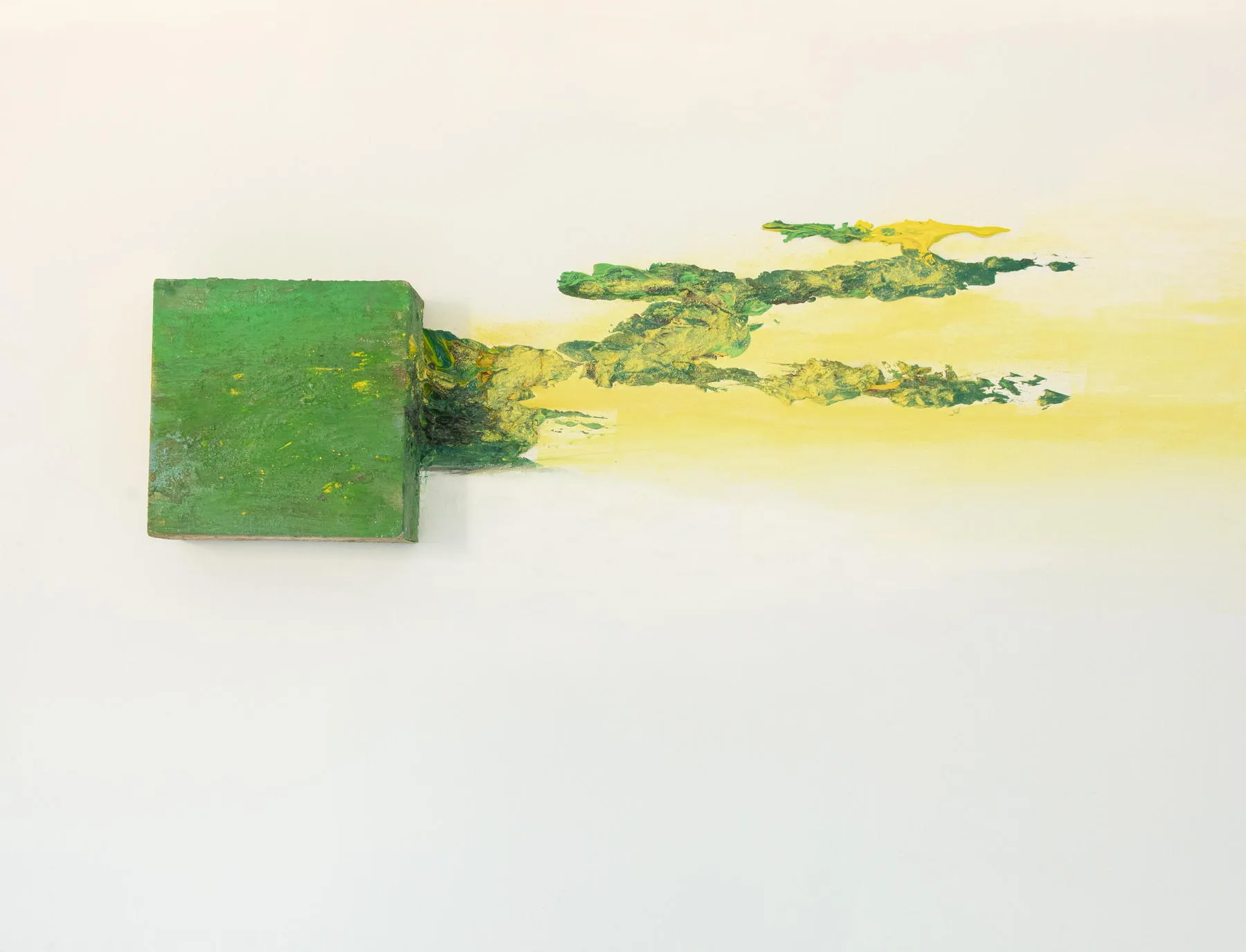 Biochromatic Objet Painting, Alberto Reguera, 2021, Mixed media on canvas