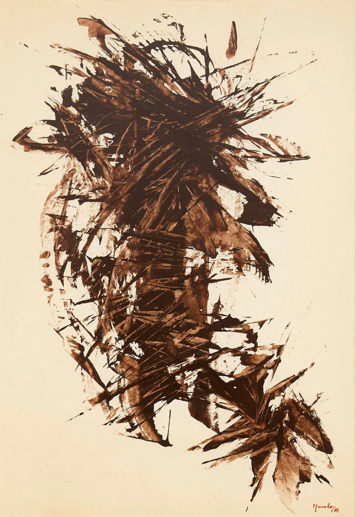 Untitled (300-29), Moita Macedo, 1974, Acrylic on paper