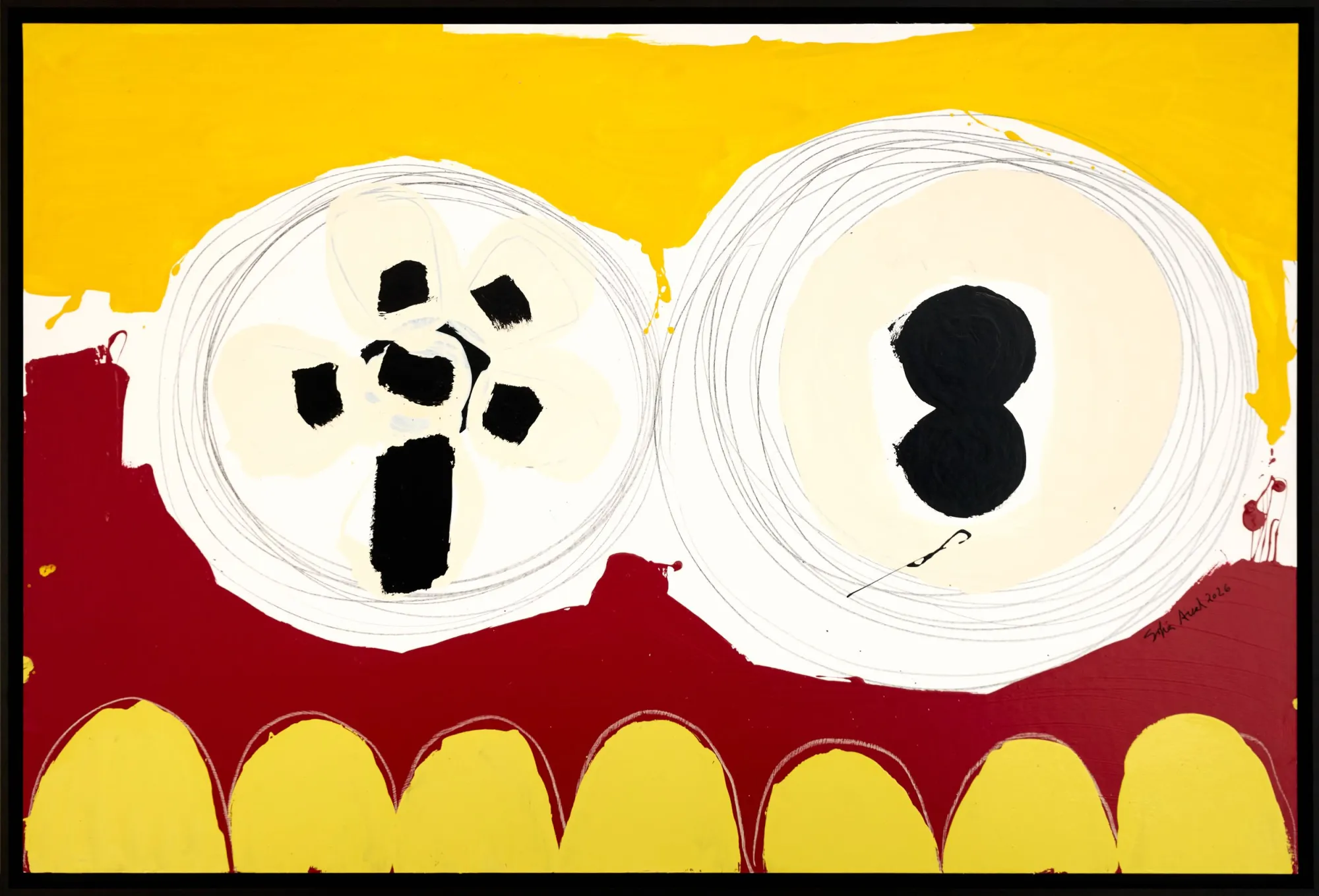 Untitled (299-04), Sofia Areal, 2026, Mixed media on mat board